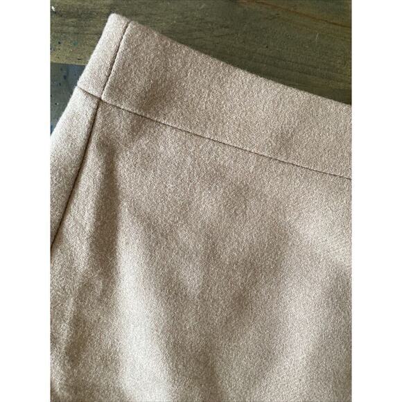 J Crew The Pencil Skirt Brown Wool Blend Skirt Size 4 Lined Back Vent Career - Picture 2 of 8